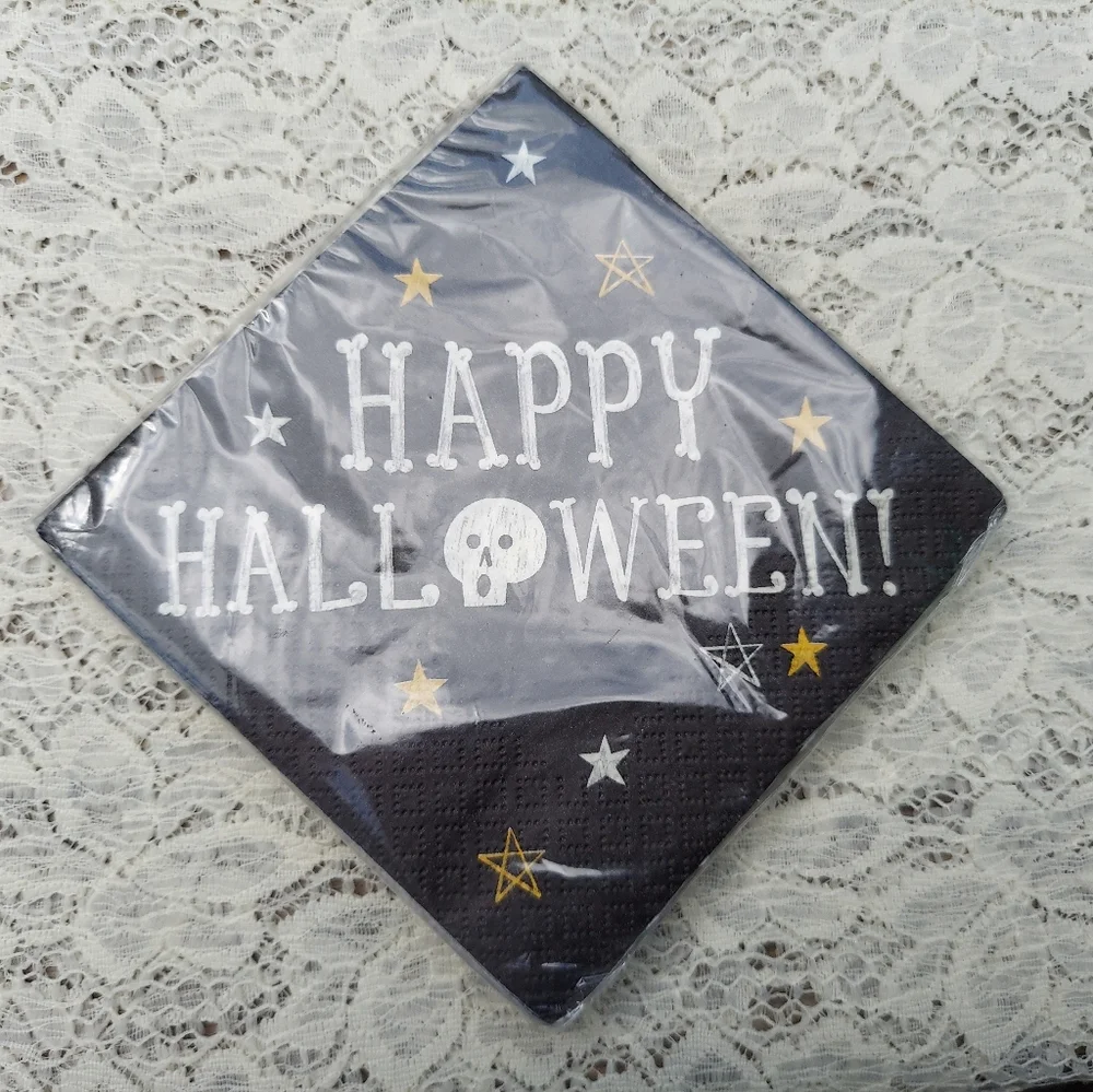 Two Packages Halloween Beverage Napkins